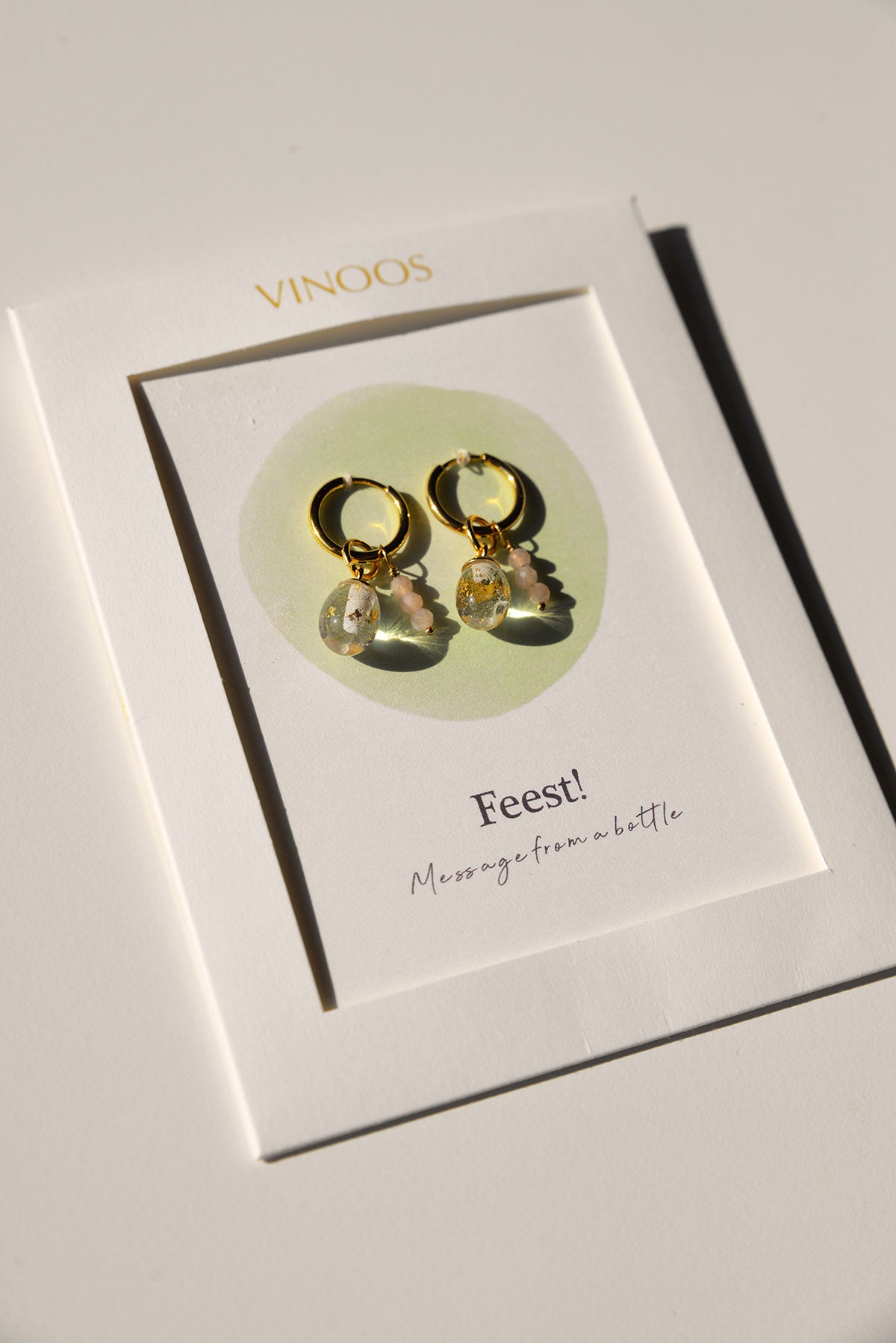 oorbellen feest (bladgoud en glitters)