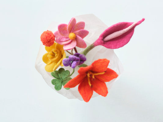 PARIS bloemenboeket 100% wol