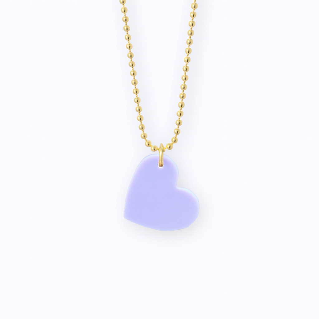 ketting lila hartje