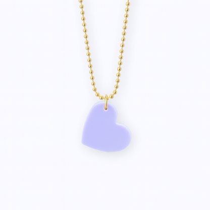 ketting lila hartje