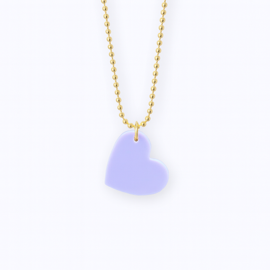 ketting lila hartje
