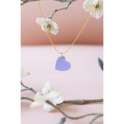 ketting lila hartje