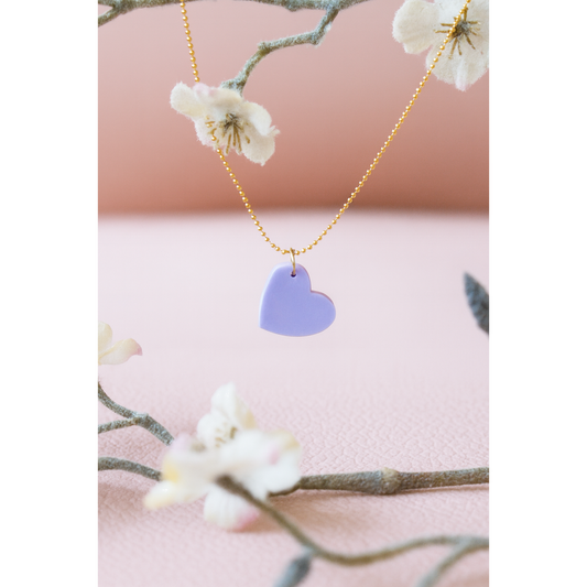 ketting lila hartje