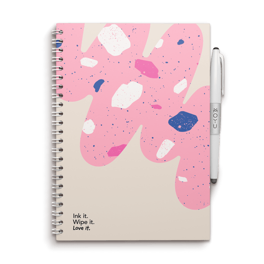 herschrijfbaar notitieboek A5 - Flamingo Desert