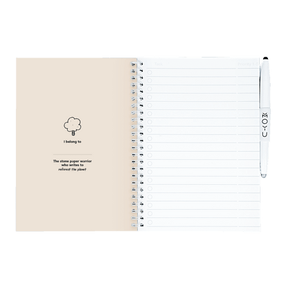 herschrijfbaar notitieboek A5 - Flamingo Desert