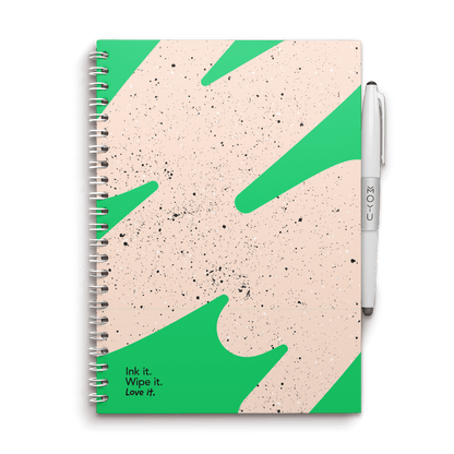 herschrijfbaar notitieboek A5 - Flashy Moss