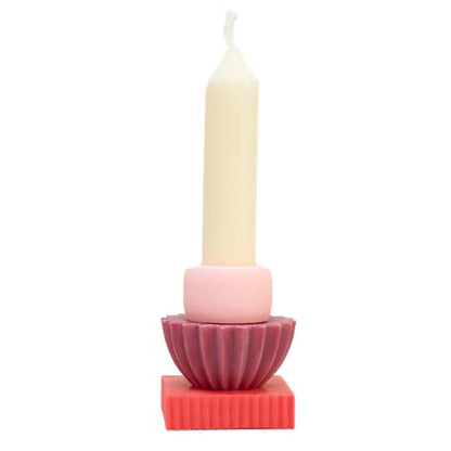 stijlvolle en duurzame kaars (klein - Fleur)