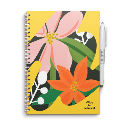 herschrijfbaar notitieboek A5 - Flower Vibes