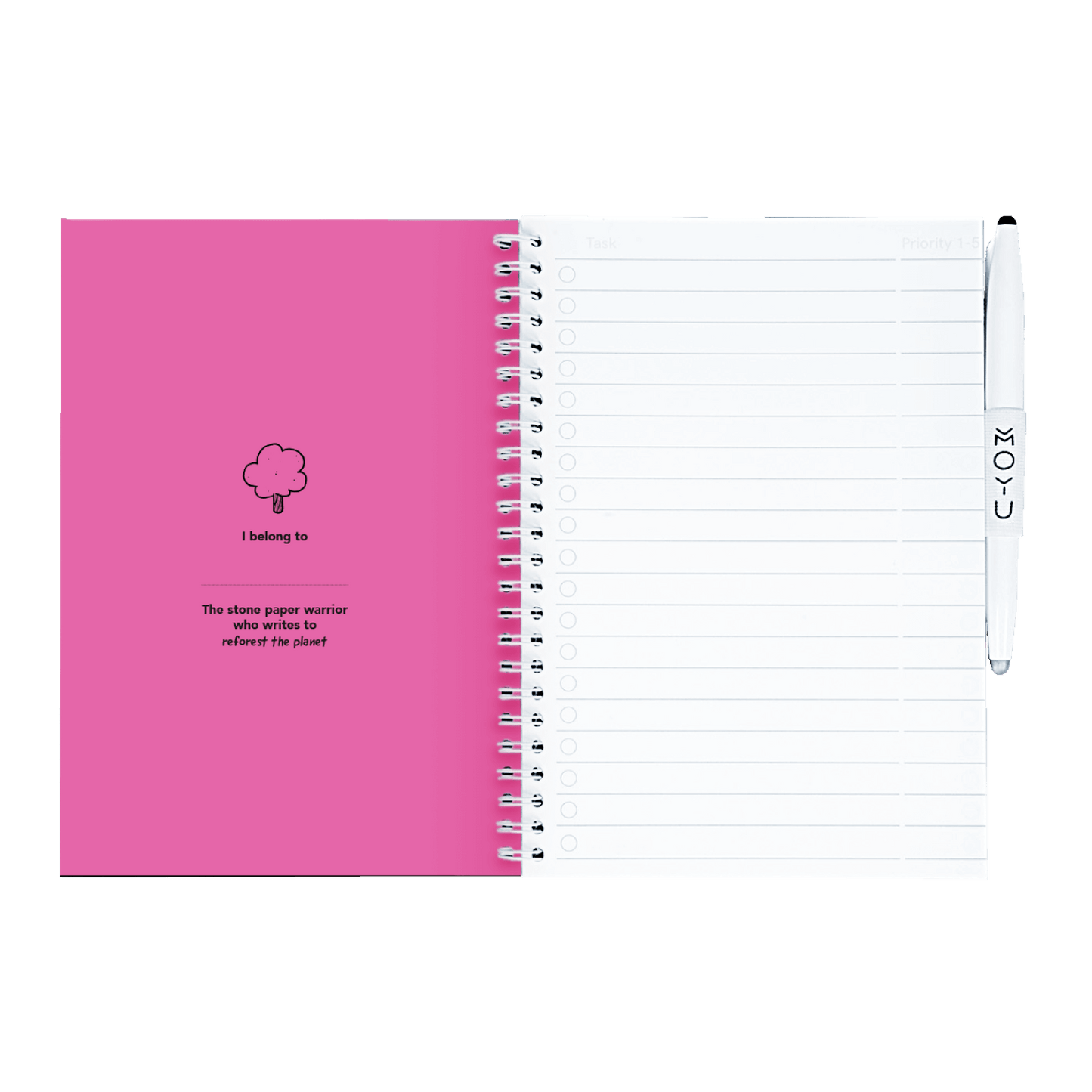 herschrijfbaar notitieboek A5 - Passion Pink