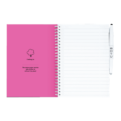 herschrijfbaar notitieboek A5 - Passion Pink