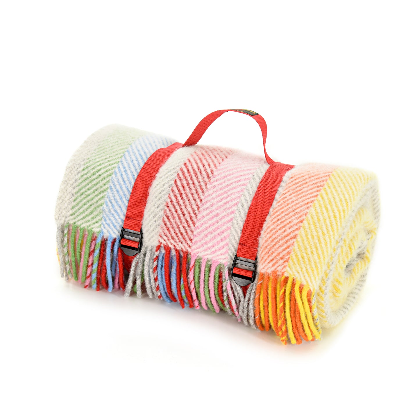 Picknickkleed regenboog 100% wol