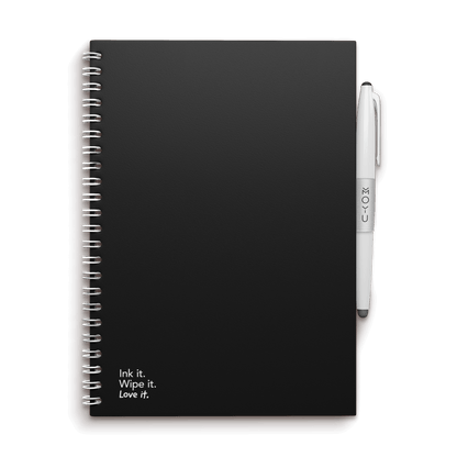 herschrijfbaar notitieboek A5 - Pitch Black