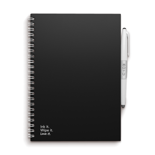 herschrijfbaar notitieboek A5 - Pitch Black