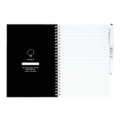 herschrijfbaar notitieboek A5 - Pitch Black