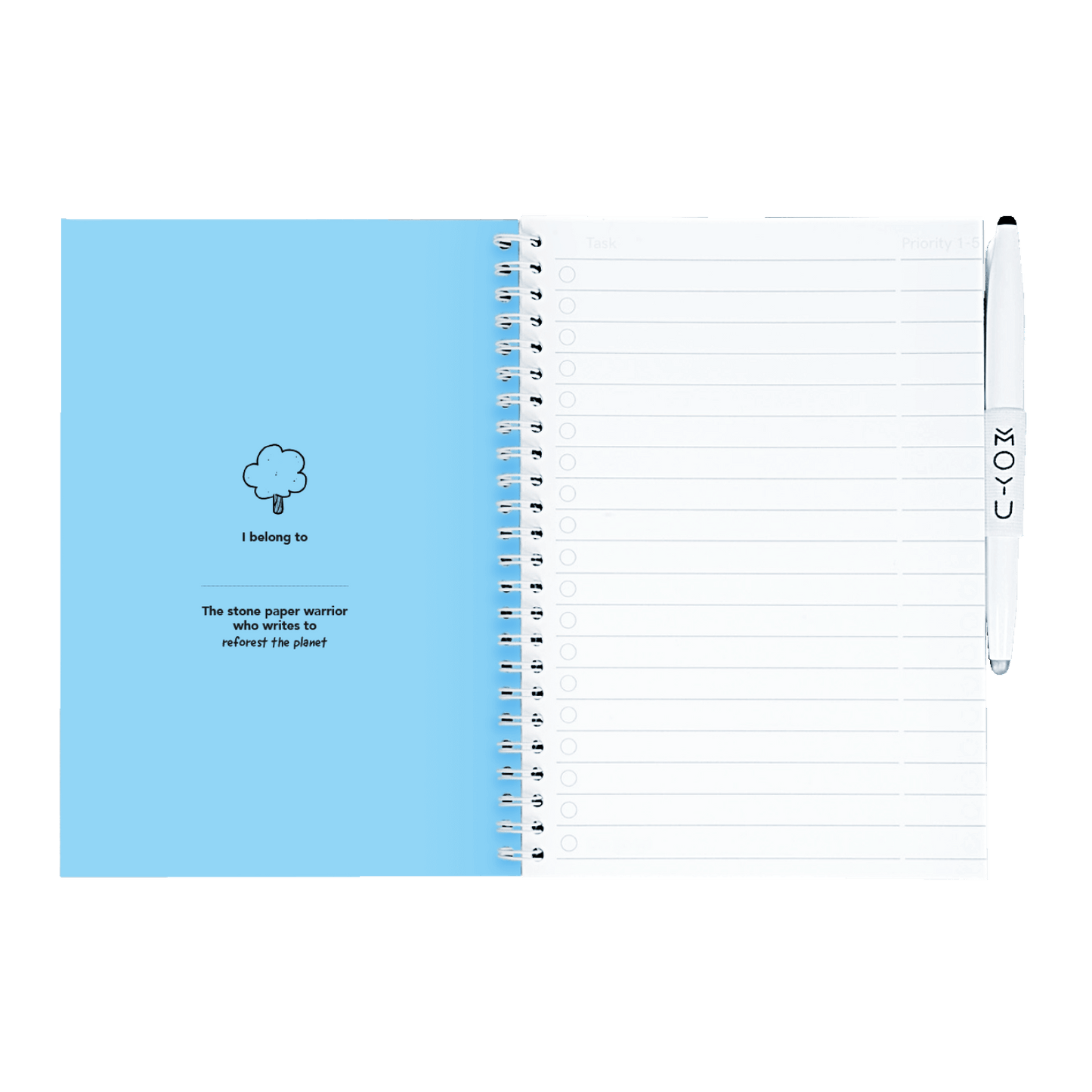 herschrijfbaar notitieboek A5 - Rocky Ice