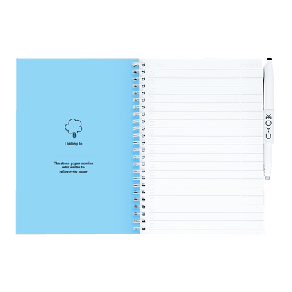 herschrijfbaar notitieboek A5 - Rocky Ice