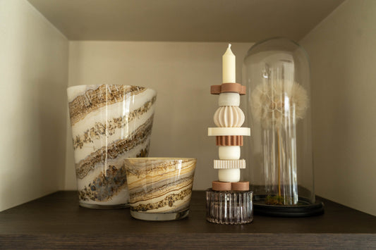 stijlvolle en duurzame kaars (groot - Fabienne)