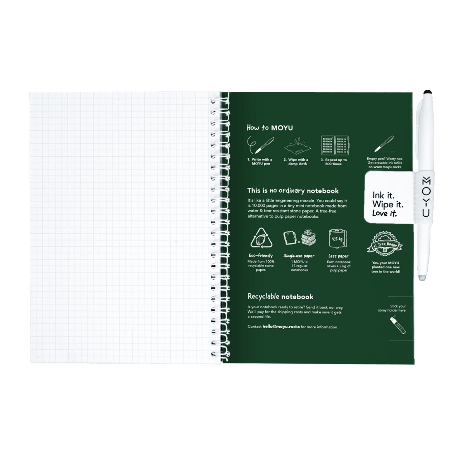 herschrijfbaar notitieboek A5 - Safari Nights