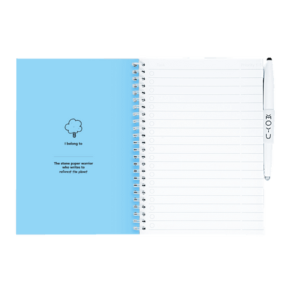 herschrijfbaar notitieboek A5 - Sky Blue