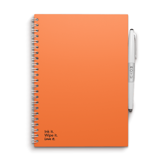 herschrijfbaar notitieboek A5 - Sunset Orange