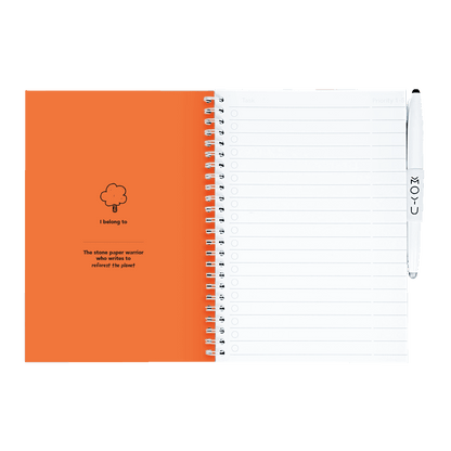 herschrijfbaar notitieboek A5 - Sunset Orange