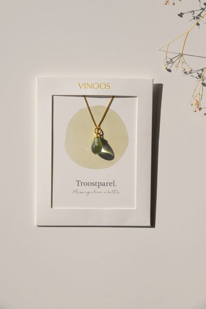 ketting troostparel (turquoise)