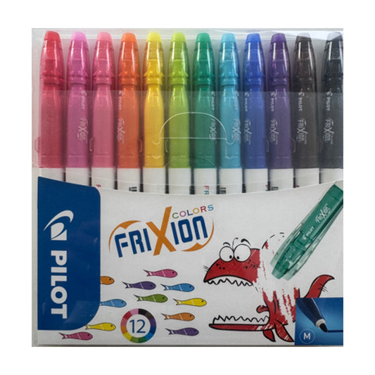uitwisbare gekleurde stiften (12 stuks)