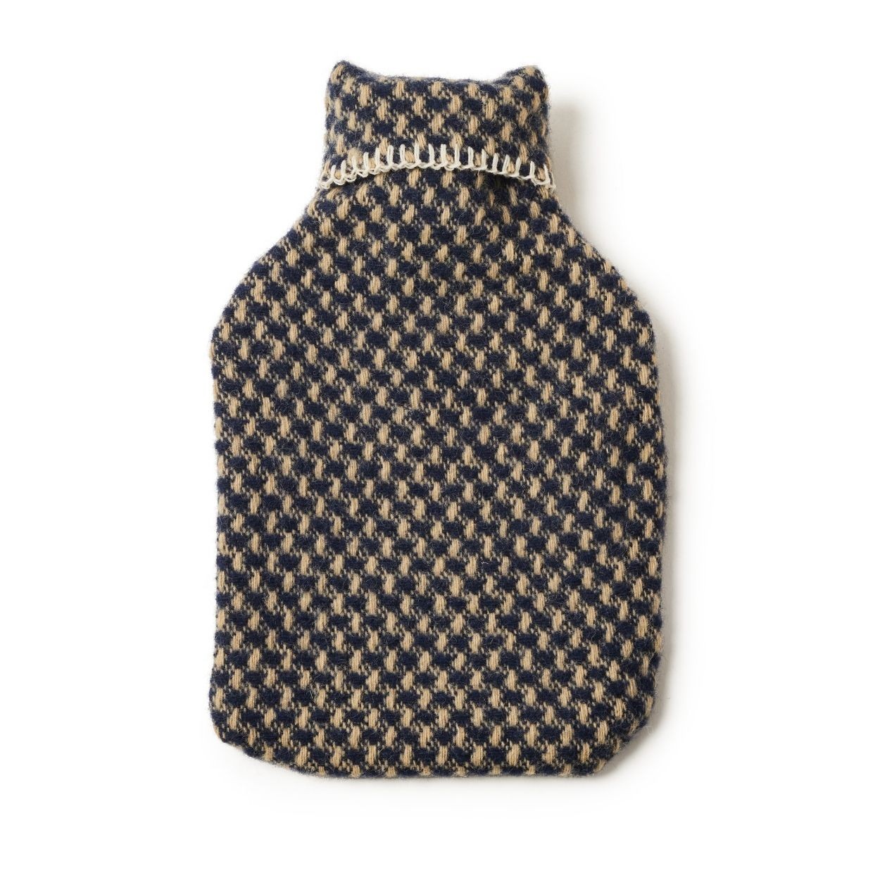 kruik twill oatmeal/navy 100% wol